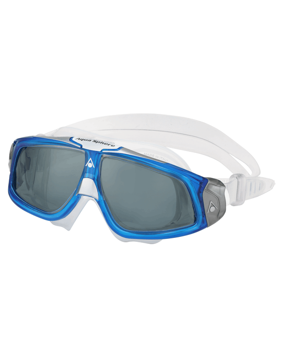 Aqua Sphere - Seal 2.0 Swim Mask - Blue/Silver/Tinted Lens - Front/Left Side