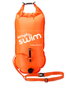 Simply Swim - Swim Safety Buoy and Tow Bag - Fluorescent Orange - Front