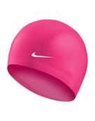 Nike Solid Silicone Adult Swim Cap - Pink Prime