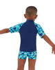 Speedo - Tots Boys Printed Sun Protection Set - Blue - Model Front