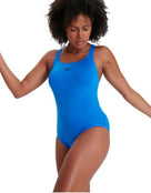 Speedo - Womens Endurance Plus Medalist Swimsuit - Bondi Blue - Front/Side