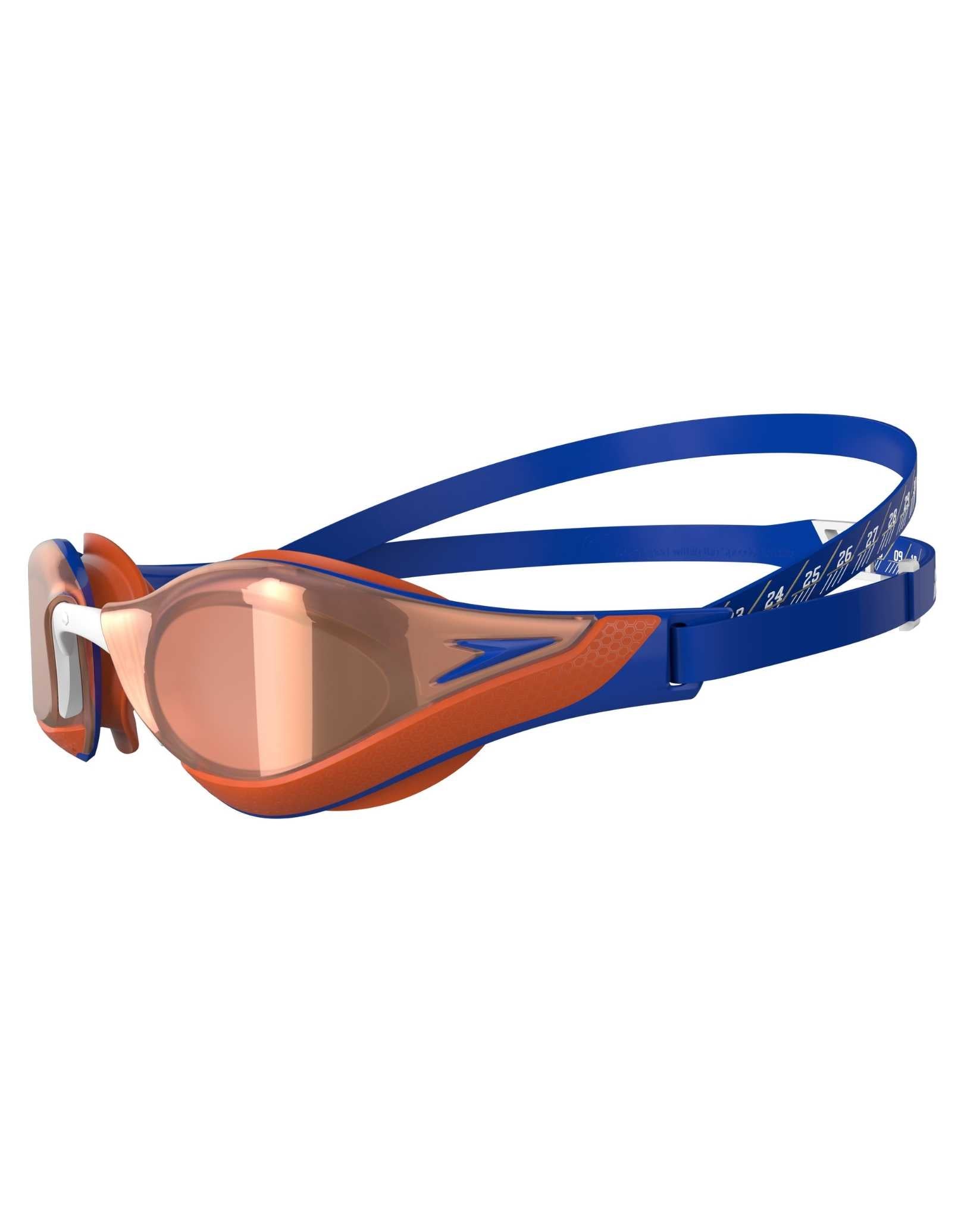speedo lzr pure focus swim goggle Speedo Fastskin Pure Focus Mirror Goggle | Blue/Gold | Simply Swim