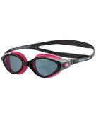 Speedo - Womens Futura Biofuse Flexiseal Swim Goggle - Pink/Black/Tinted Lens - Front/Side