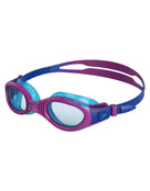 Speedo - Kids Futura Biofuse Flexiseal Swim Goggle - Purple/Blue - Front/Side