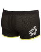 Arena Square Cut Drag Swim Short - Black - Product Back/Side