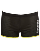 Arena Square Cut Drag Swim Short - Black - Product Front