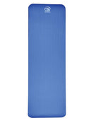 Fitness-Mad Stretch Mat - 10mm/Blue - Unrolled