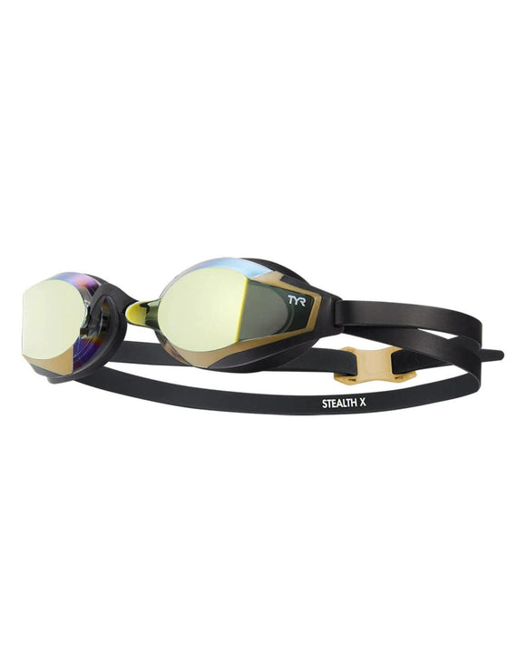 TYR - Stealth-X Racing Goggle - Mirrored Lens - Gold/Black