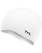 TYR - Wrinkle Free Silicone Swimming Cap - White 