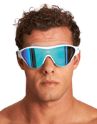 Arena - The One Swim Mask - Mirored Lens - White/Blue Product - Model