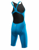 TYR - Womens Thresher Open Back - Blue - Product Only Back - Ladies Racing Swimsuit