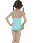 Tots Girls Digital Thinstrap Swimsuit - Pink/Mint