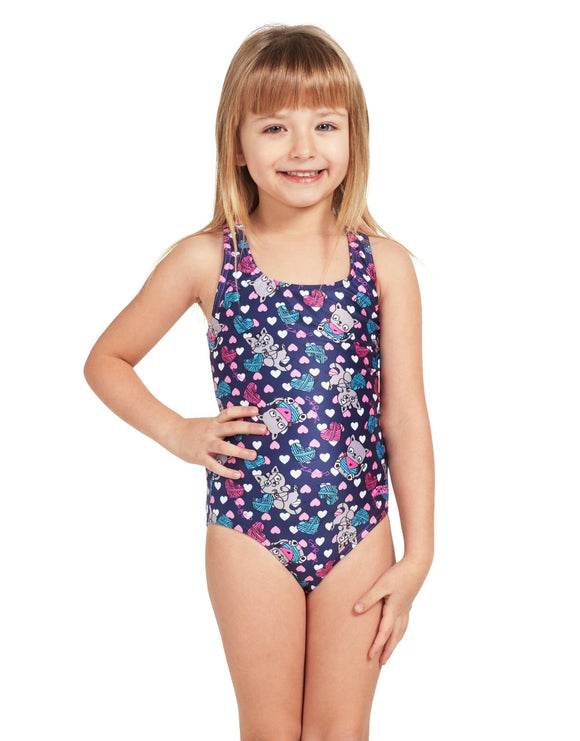 Zoggs - Toddler Girls Kitty Actionback - Front