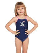 Zoggs - Toddler Girls Kitty Classicback Swimsuit - Front