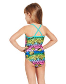 Zoggs - Toddler Girls Mermaids Crossback Swimsuit - Back