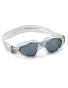 Aqua Sphere Kayenne Swim Goggles -Silver/Dark/Tinted Lens - Front/Right Side