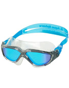 Aqua Sphere - Vista Swim Goggle - Blue Titanium/Transparent/Mirrored Lens - Front 