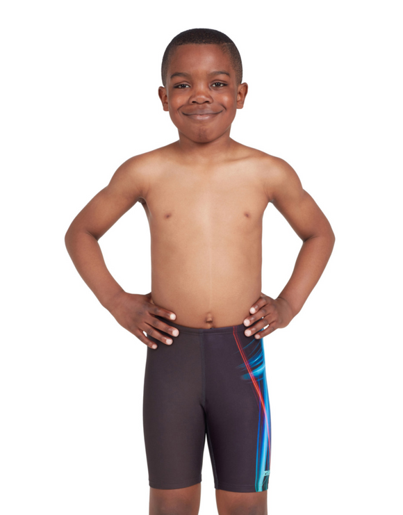 Zoggs Boys Elettro Worx Mid Jammer - Model Front Pose