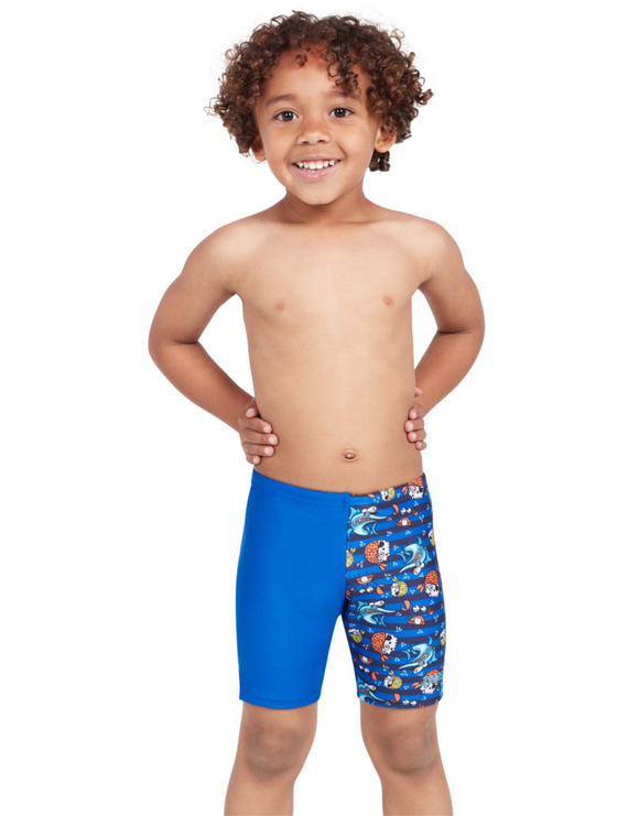 Zoggs - Tots Boys Seven Seas Jammer - Model Front / Jammer Front Design - Chlorine Resistant