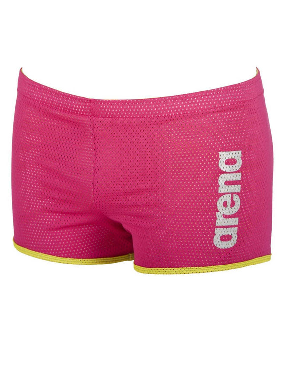 Arena - Square Cut Drag Swim Short - Fushia - Product Front/Side - Product Only