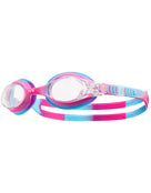 TYR - Swimples Tie Dye Junior Swimming Goggles - Pink/Blue - Front/Side 