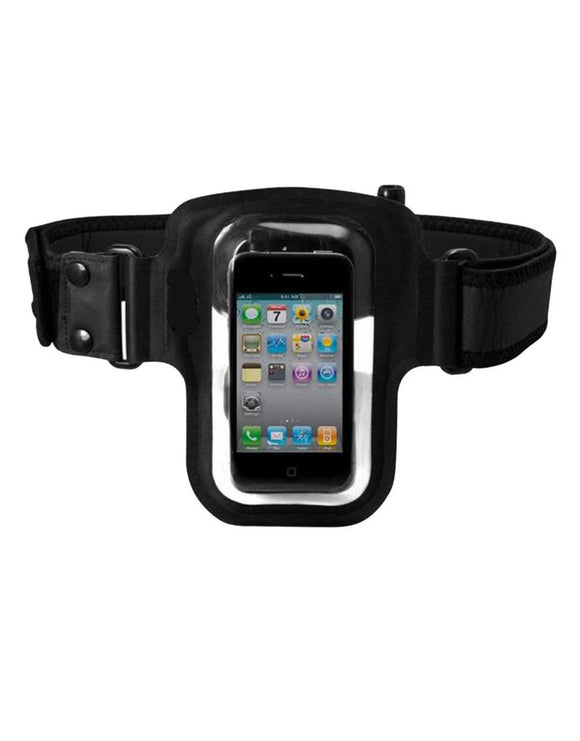 H2O Audio - AMPHIBX Swim Belt - Product with Device Holder - Front 