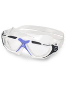 Aqua Sphere - Vista Lady Swimming Goggles - White/Lavender/Clear Lens - Front/Left Side