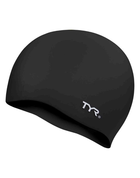 TYR - Wrinkle Free Silicone Swimming Cap - Product Only Black
