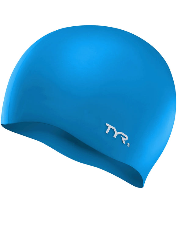 TYR - Wrinkle Free Silicone Swim Cap - Product Only Blue