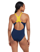 Zoggs - Catalyst Actionback Swimsuit - Navy/Blue - Model Back 