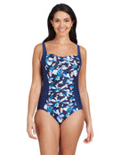 Zoggs - Luxor Ruched Front Swimsuit - Front Pose