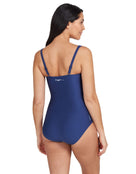 Zoggs - Luxor Ruched Front Swimsuit - Back