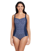 Zoggs - Martinique Ruched Front Swimsuit - Front