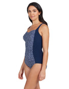 Zoggs - Martinique Ruched Front Swimsuit - Front/Side