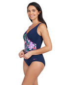 Zoggs - Martinique Wrap Front Swimsuit - Front/Side