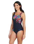 Zoggs - Maya Adjustable Scoopback Swimsuit - Front/Side