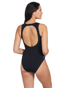 Zoggs - Ocean Smoke Hi Front Swimsuit - Back