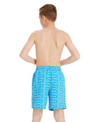 Zoggs - Boys Fishes 15 Inch Swim Shorts - Model Back