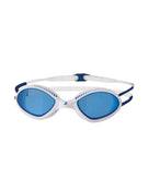 Zoggs - Tiger Swim Goggle - Product Front - Blue Tinted Lenses/White & Blue