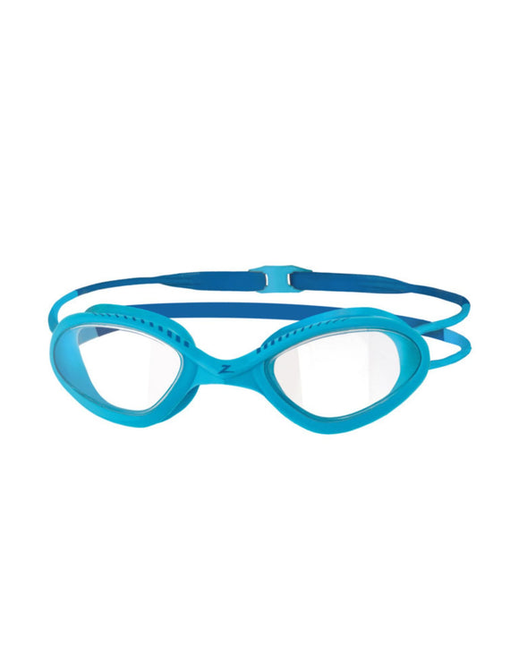 Zoggs - Tiger Swim Goggle - Product Design/Nose Bridge - Clear Lenses/Light Blue/Blue