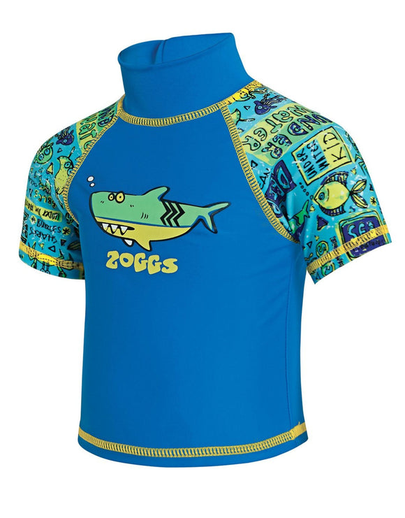 Zoggs - Toddlers Boys Sun Protection Top - Blue - Front Design