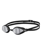 Arena - Airspeed Mirror Swim Goggle - Product Side/Front - Silver Mirrored Lenses Black