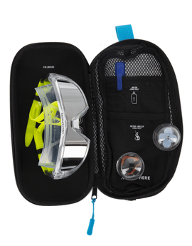 Aqua Sphere - Swim Mask Case - Black/Blue - Product Open