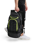 Arena - Fastpack 3 Swimming Bag - Smoke/Yellow - Product In Use