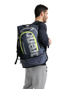 Arena - Fastpack 3 Swimming Bag - Navy/Yellow - Product in Use