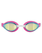Arena - Airspeed Mirror Swim Goggle - Product Only Front/Nose Bridge - Gold Mirrored Lenses/Pink Gasket