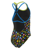 Nike - Girls Fun Forest T-Crossback Swimsuit - Black - Product Only Back/Open Back