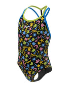 Nike - Girls Fun Forest T-Crossback Swimsuit - Black - Product Only Side/Front