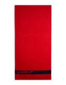 Speedo - Border Cotton Towel - Red - Unfolded