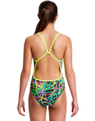 Funkita - Girls Burnouts Single Strap Swimsuit - Back Model